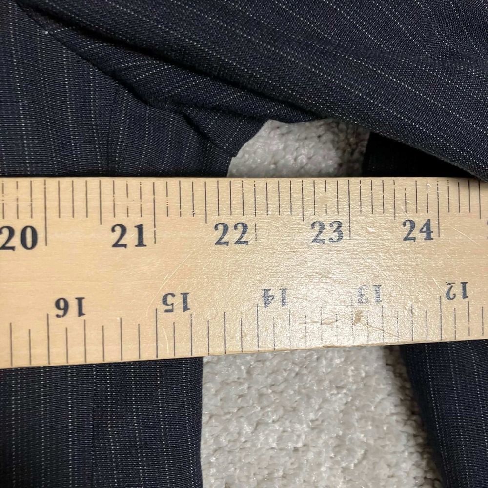 Calvin Klein Suit Mens XL 33x32 Grey Pinstripe 3 Button Blazer Trousers Set - Picture 12 of 16